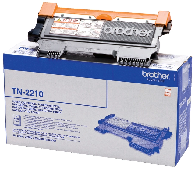 Een Toner Brother TN-2210 zwart 1.2k koop je bij VHK Kantoorartikelen