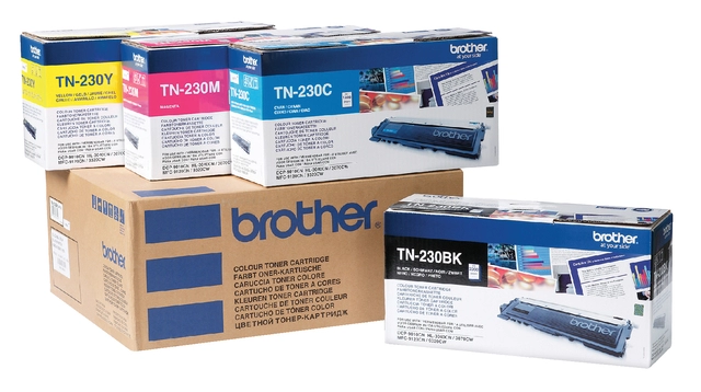 Een Toner Brother TN-230BK zwart koop je bij VHK Kantoorartikelen