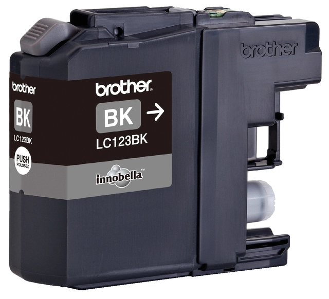 Een Inktcartridge Brother LC-123BK zwart koop je bij VHK Kantoorartikelen