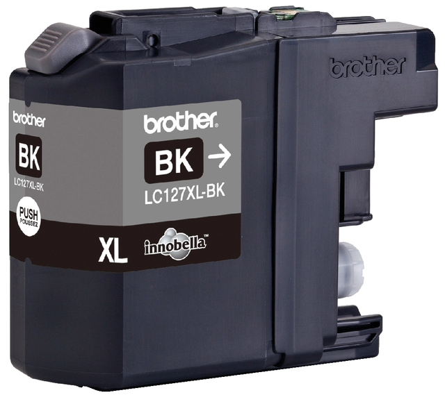 Een Inktcartridge Brother LC-127XLBK zwart koop je bij VHK Kantoorartikelen