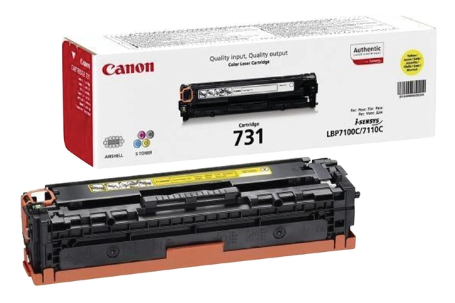 Een Tonercartridge Canon 731 geel koop je bij VHK Kantoorartikelen