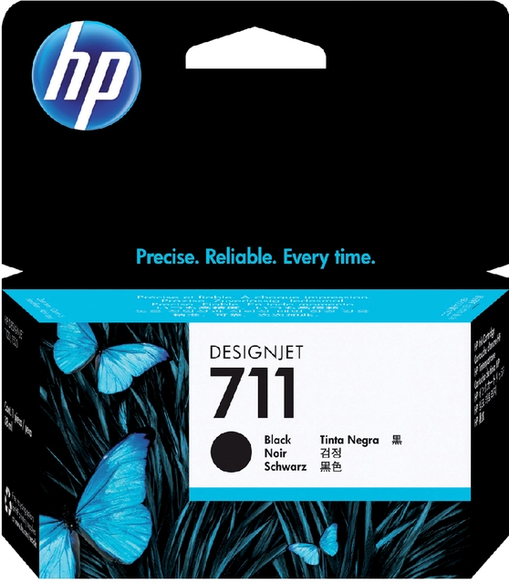 Een Inktcartridge HP CZ129A 711 zwart koop je bij VHK Kantoorartikelen