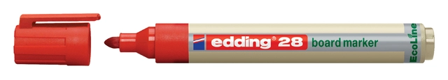 Een Viltstift edding 28 whiteboard Ecoline rond 1.5-3mm rood koop je bij VHK Kantoorartikelen