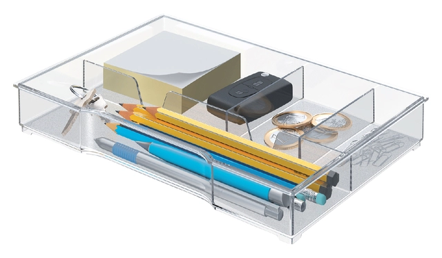 Een Inzetbak Leitz voor ladenbox transparant koop je bij VHK Kantoorartikelen