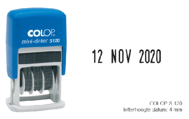 Een Datumstempel Colop S120 mini-dater 4mm koop je bij VHK Kantoorartikelen