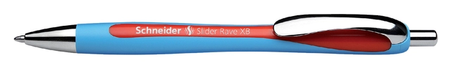 Een Balpen Schneider Slider Rave extra breed rood koop je bij VHK Kantoorartikelen