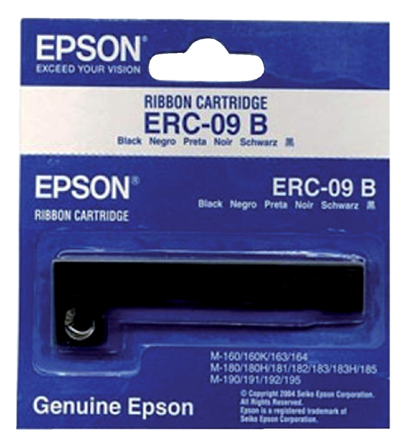 Een Lint Epson S015166 voor ERC09 nylon zwart koop je bij VHK Kantoorartikelen