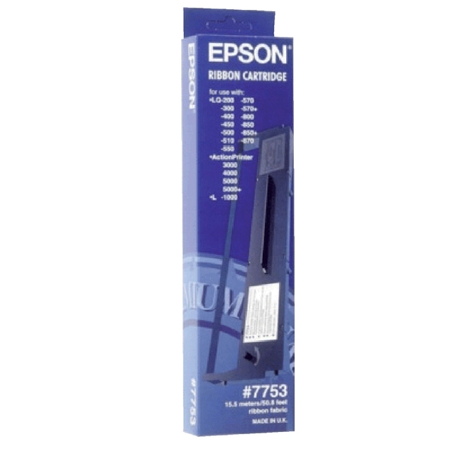 Een Lint Epson S015337 voor LQ-590 nylon zwart koop je bij VHK Kantoorartikelen