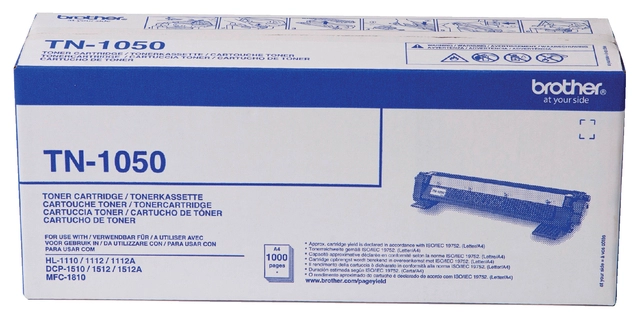 Een Toner Brother TN-1050 zwart koop je bij Hoekmankantoorartikelen.nl