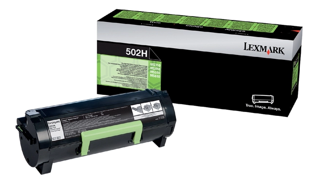 Een Tonercartridge Lexmark 50F2H00 prebate zwart koop je bij VHK Kantoorartikelen