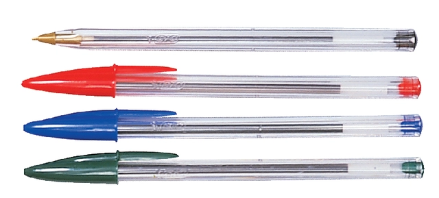 Een Balpen Bic Cristal medium assorti in tubo verpakking koop je bij VHK Kantoorartikelen