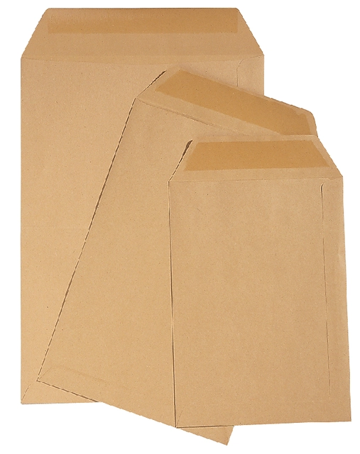 Een Envelop Quantore akte C5 162x229mm bruinkraft 90g/m² 500 stuks koop je bij Hoekmankantoorartikelen.nl