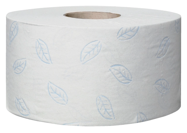 Een Toiletpapier Tork Mini jumbo T2 premium 3-laags 12x120mtr wit 110255 koop je bij VHK Kantoorartikelen