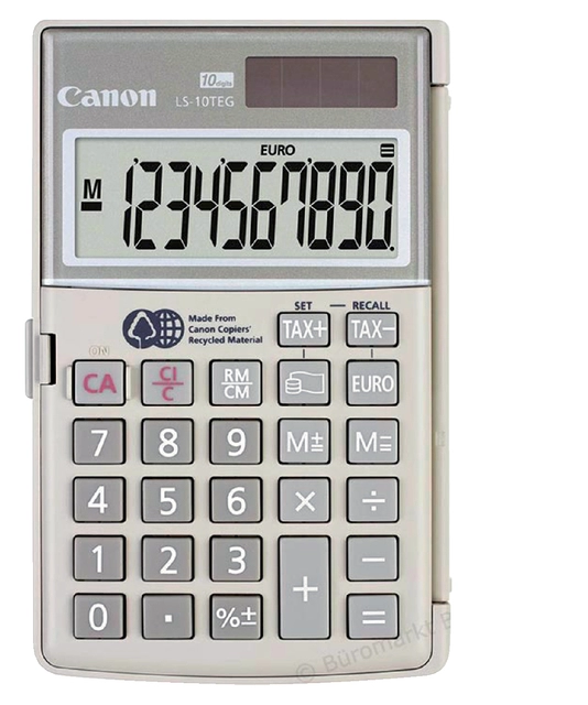 Een Rekenmachine Canon LS-10TEG koop je bij VHK Kantoorartikelen