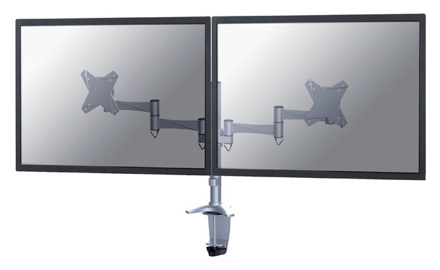 Een Monitorarm Neomounts D1330D 2x10-27" zilvergrijs koop je bij VHK Kantoorartikelen