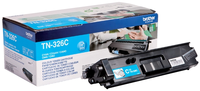 Een Toner Brother TN-326C blauw koop je bij VHK Kantoorartikelen