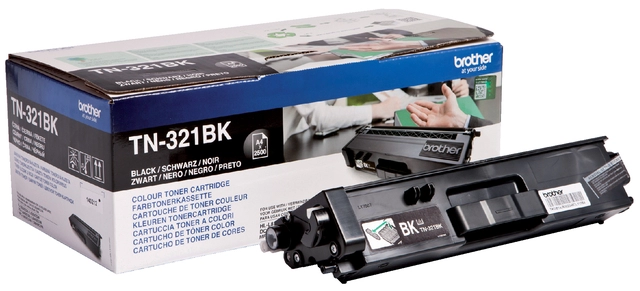 Een Toner Brother TN-321BK zwart koop je bij VHK Kantoorartikelen