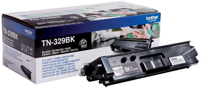 Een Toner Brother TN-329BK zwart koop je bij VHK Kantoorartikelen