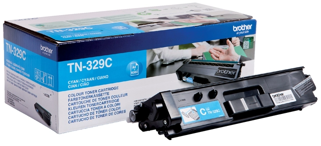 Een Toner Brother TN-329C blauw koop je bij VHK Kantoorartikelen