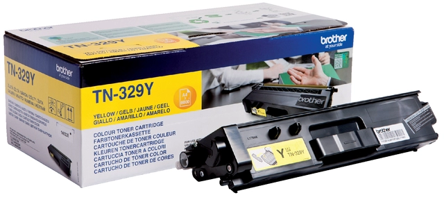 Een Toner Brother TN-329Y geel koop je bij VHK Kantoorartikelen