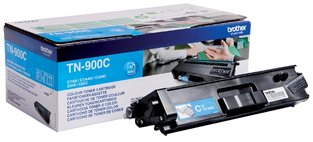 Een Toner Brother TN-900C blauw koop je bij VHK Kantoorartikelen