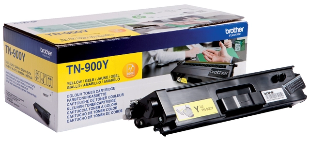 Een Toner Brother TN-900Y geel koop je bij VHK Kantoorartikelen