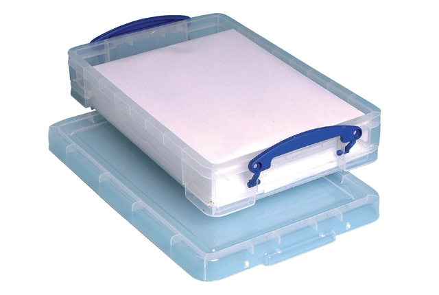 Een Opbergbox Really Useful 4 liter 395x255x85mm koop je bij VHK Kantoorartikelen