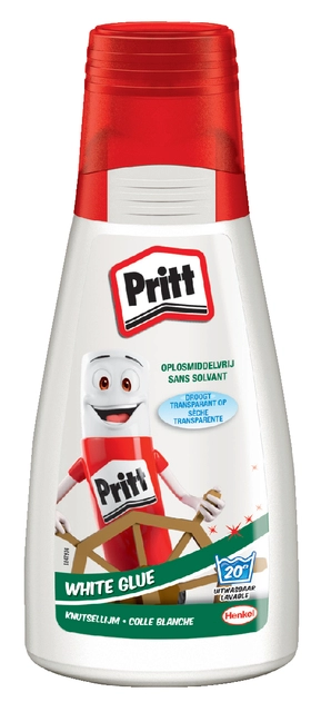 Een Knutsellijm Pritt flacon 100 gram koop je bij Hoekmankantoorartikelen.nl