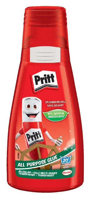 Een Alleslijm Pritt flacon 100gram transparant koop je bij Hoekmankantoorartikelen.nl