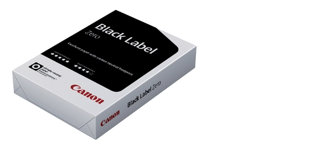 Een Kopieerpapier Canon Black Label Zero A4 80gr wit 500 vel koop je bij Hoekmankantoorartikelen.nl