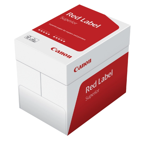 Een Kopieerpapier Canon Red Label Superior A4 80gr wit 500 vel koop je bij Hoekmankantoorartikelen.nl