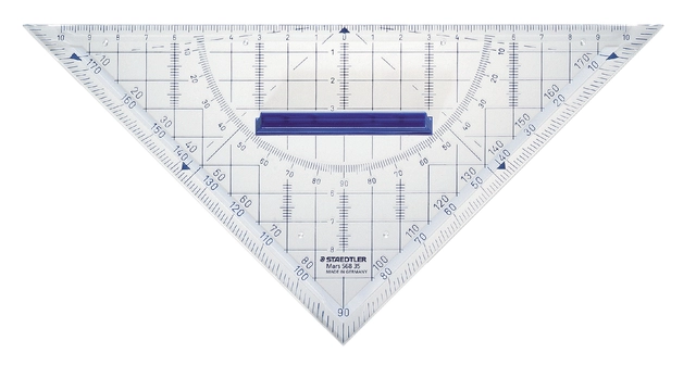 Een Geodriehoek Staedtler 568 220mm transparant koop je bij VHK Kantoorartikelen