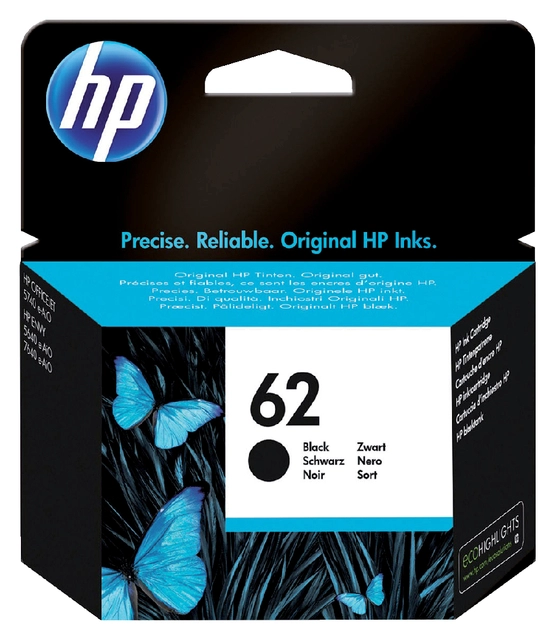 Een Inktcartridge HP C2P04AE 62 zwart koop je bij VHK Kantoorartikelen