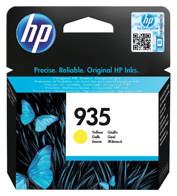 Een Inktcartridge HP C2P22AE 935 geel koop je bij VHK Kantoorartikelen