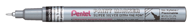 Een viltstift Pentel MFP10 rond 0.7mm zilver koop je bij VHK Kantoorartikelen