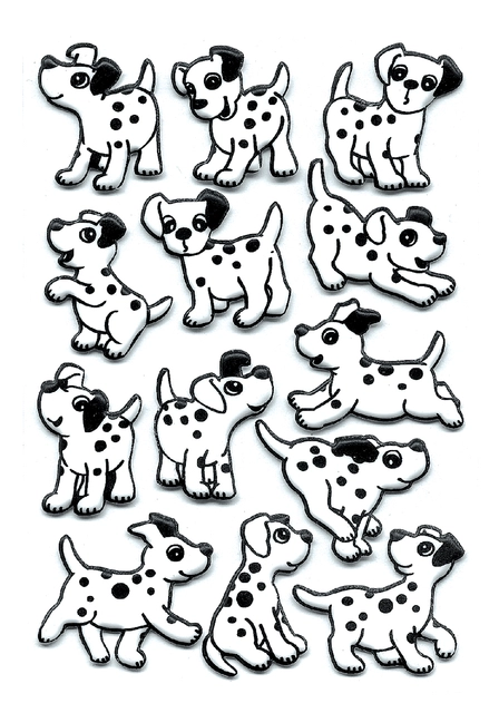 Een Etiket HERMA 6661 dalmatiërs foam koop je bij VHK Kantoorartikelen