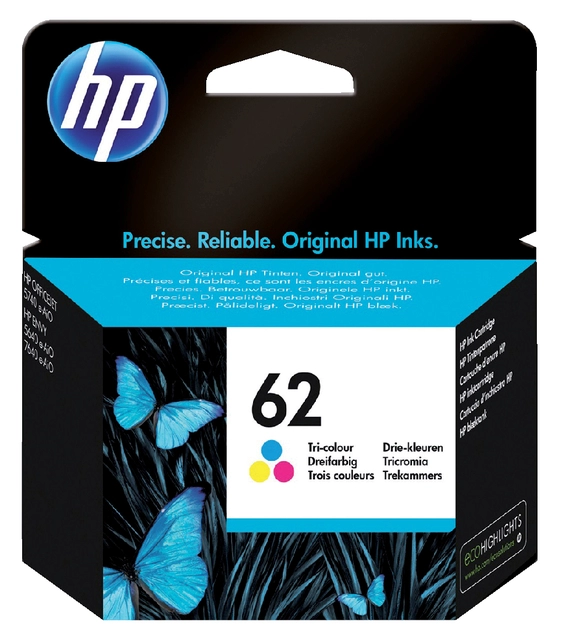 Een Inktcartridge HP C2P06AE 62 kleur koop je bij VHK Kantoorartikelen