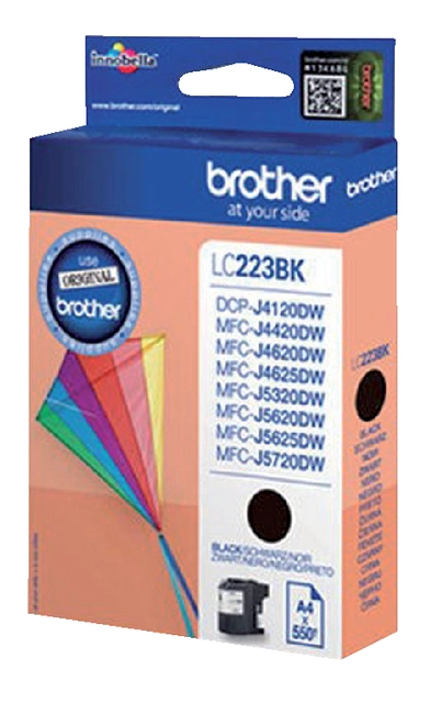 Een Inktcartridge Brother LC-223BK zwart koop je bij VHK Kantoorartikelen