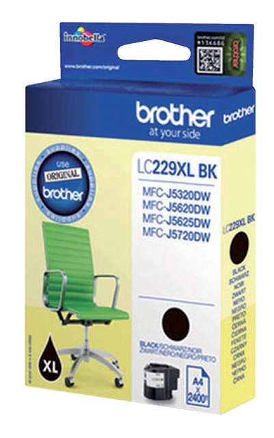 Een Inktcartridge Brother LC-229XLBK zwart koop je bij VHK Kantoorartikelen