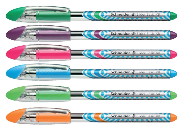 Een Rollerpen Schneider Slider basic extra breed lichtblauw koop je bij VHK Kantoorartikelen