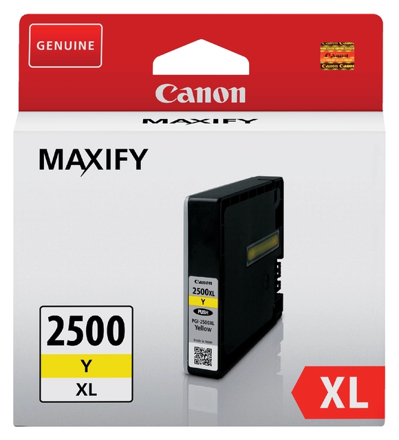 Een Inktcartridge Canon PGI-2500XL geel koop je bij VHK Kantoorartikelen