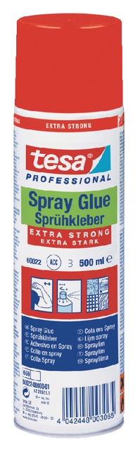 Een Lijmspray tesa® extra strong permanent 500ml koop je bij VHK Kantoorartikelen