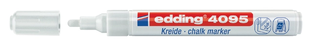 Een Krijtstift edding 4095 rond 2-3mm wit blister à 2 stuks koop je bij The Cartridge Shop bvba