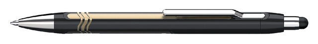 Een Balpen Schneider stylus Epsilon Touch extra breed zwart/goud koop je bij VHK Kantoorartikelen