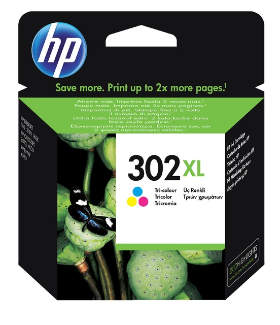 Een Inktcartridge HP F6U67AE 302XL kleur koop je bij VHK Kantoorartikelen