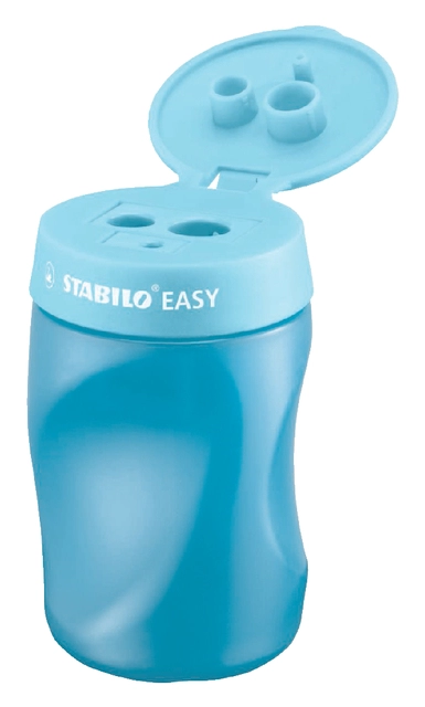 Een Puntenslijper STABILO Easy 4502 3 in 1 rechtshandig blauw koop je bij Hoekmankantoorartikelen.nl