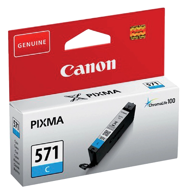 Een Inktcartridge Canon CLI-571 blauw koop je bij VHK Kantoorartikelen