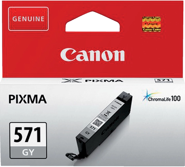 Een Inktcartridge Canon CLI-571 grijs koop je bij VHK Kantoorartikelen