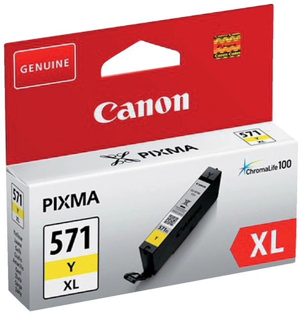 Een Inktcartridge Canon CLI-571XL geel koop je bij VHK Kantoorartikelen