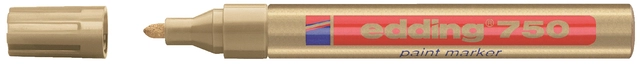 Een Viltstift edding 750 lakmarker rond 2-4mm goud koop je bij Hoekmankantoorartikelen.nl